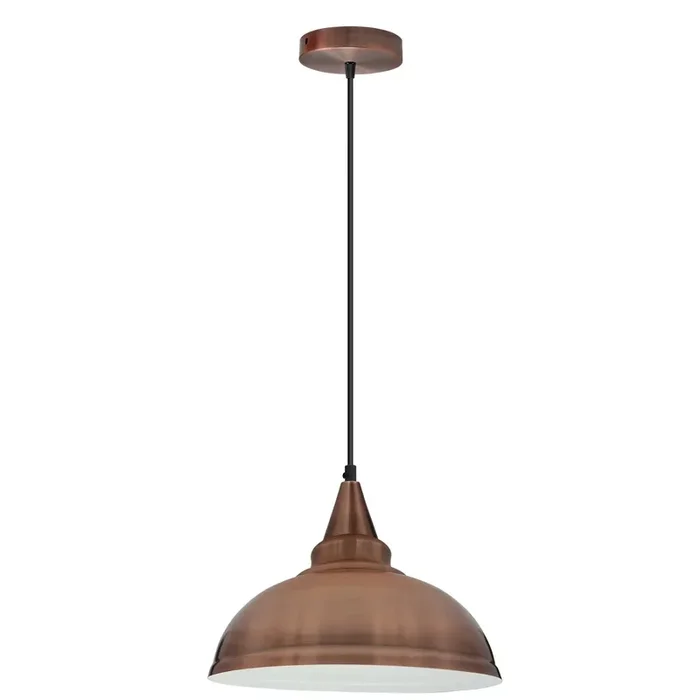 Copper E27 Ceiling Hanging Light Cage Shade Loft Style Metal Pendant Lamp~4345