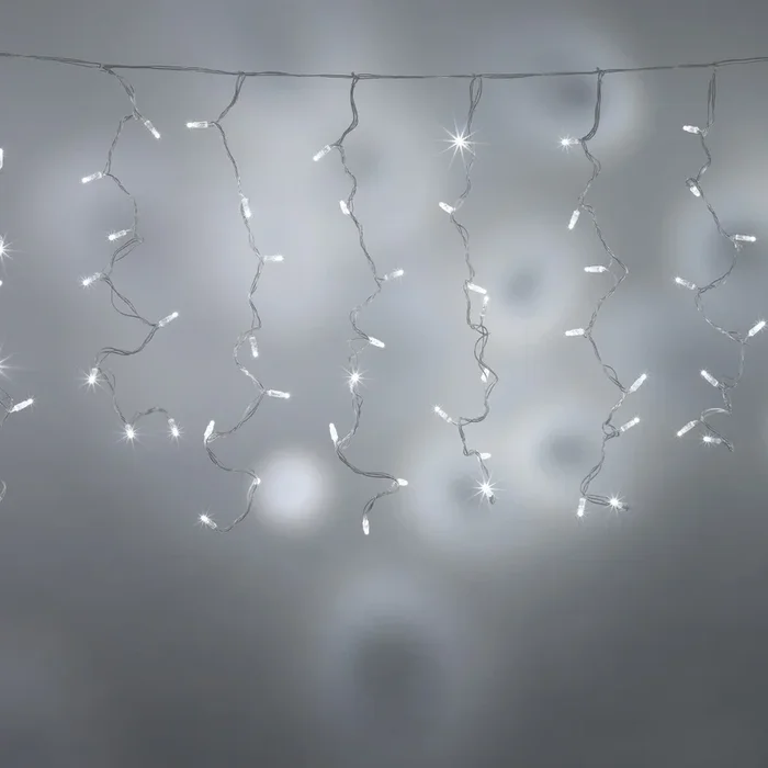 Core Connect 2m x 1m 96 White Connectable Curtain Lights Clear Cable