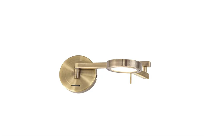 Crawford EM3087-HSA Switched Adjustable Swing Arm Wall Lamp / Reader