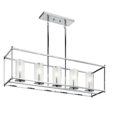 Crosby Five Light Linear Chandelier (43995)