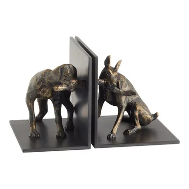 Cyan Bookends in Old World – 11565
