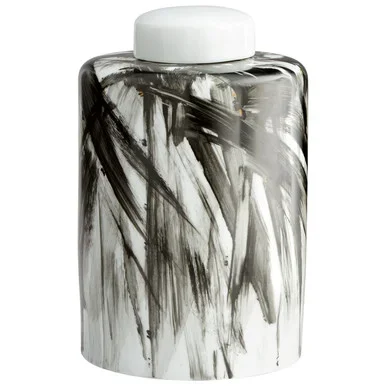 Cyan Container in Black And White – 09879