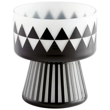 Cyan Vase in Black And White – 11090