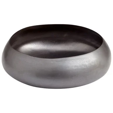 Cyan Vesuvius Bowl in Black Metal – 06876