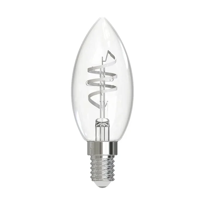 Dar 4.6W Cool White Dimmable LED Decorative Filament Candle Bulb – Small Screw Cap – Pack of 6
