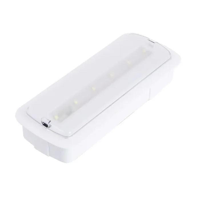 Daylight 3W Maintained/Non-Maintained LED Emergency Bulkhead with Ceiling Kit – White