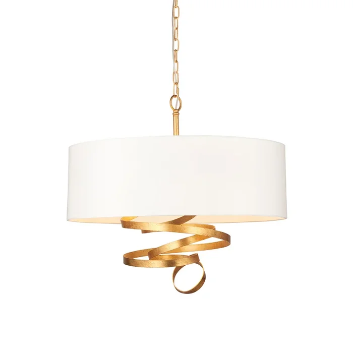 DEB268062 Debussy 3 Light Pendant Gold