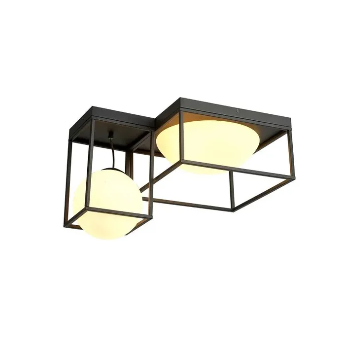 Desigual Semi Flush, 4 Light E27, Matt Black