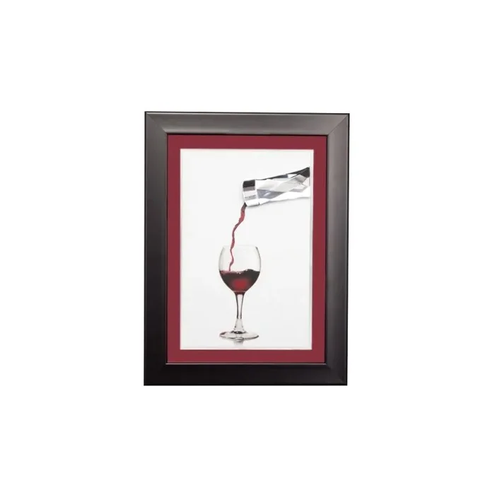 (DH) Dine Pouring Wine, Black Frame Clear Crystal