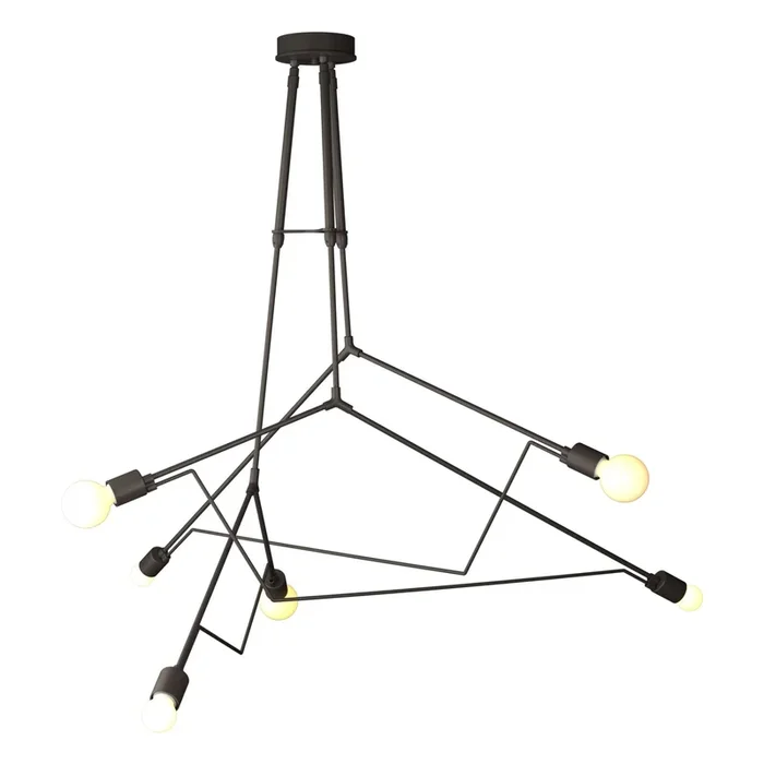 Divergence Outdoor Pendant 6-Light in Coastal Dark Smoke362015-SKT-STND-77