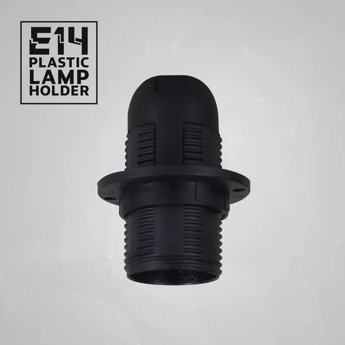 E14 Bulb Holder Edison Small Screw Black Plastic Lamp holder ~4412