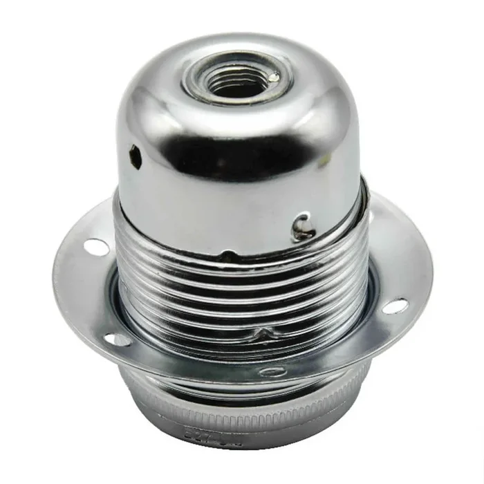 E27/ES Vintage threaded lamp bulb holder Chrome~2969