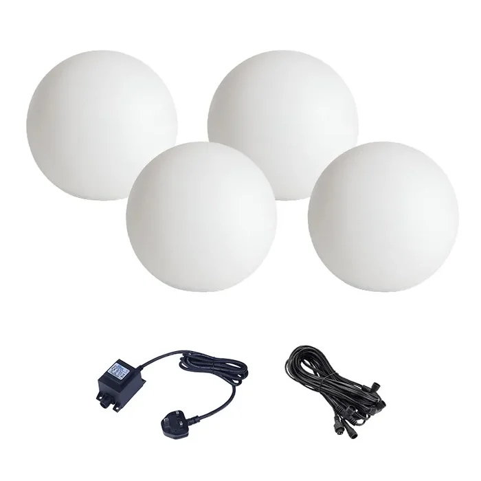 EasyFit 12V Garden Lights – Elder Warm White LED Feature Light Kit – 4 Lights