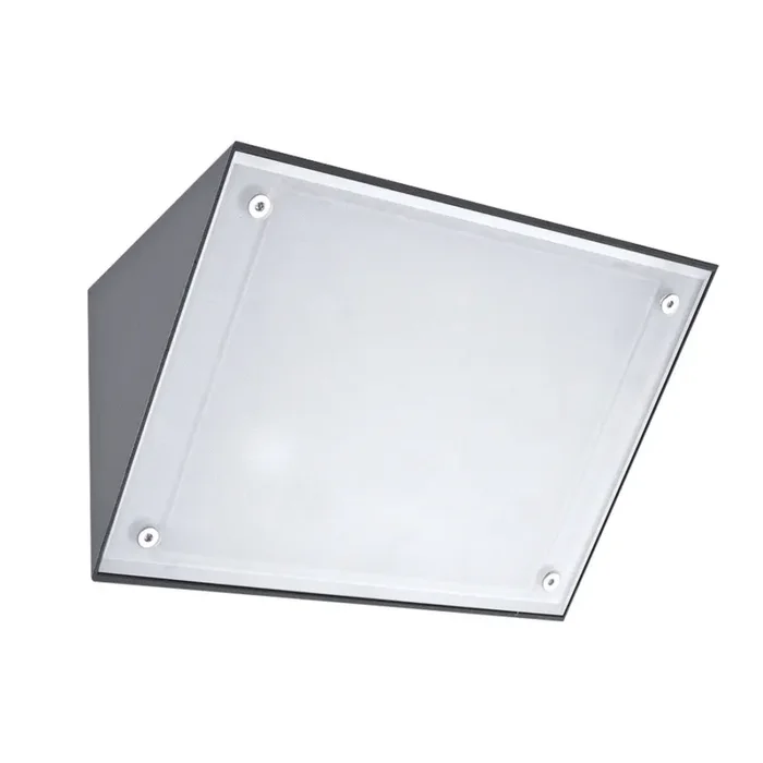 Edit 25.2W Curie Glass Big Cool White LED Surface Light IP65 – Grey