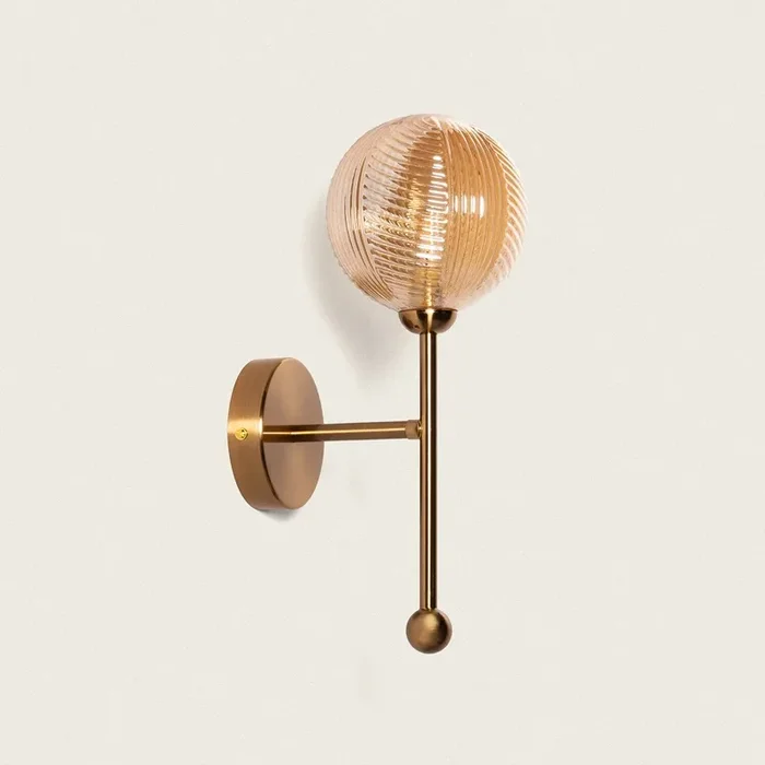 Edit Abbie Glass Wall Light – Amber