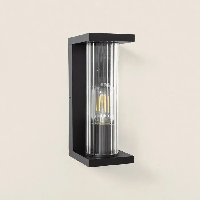 Edit Cadet 250 Half Lantern Outdoor Wall Light – Black