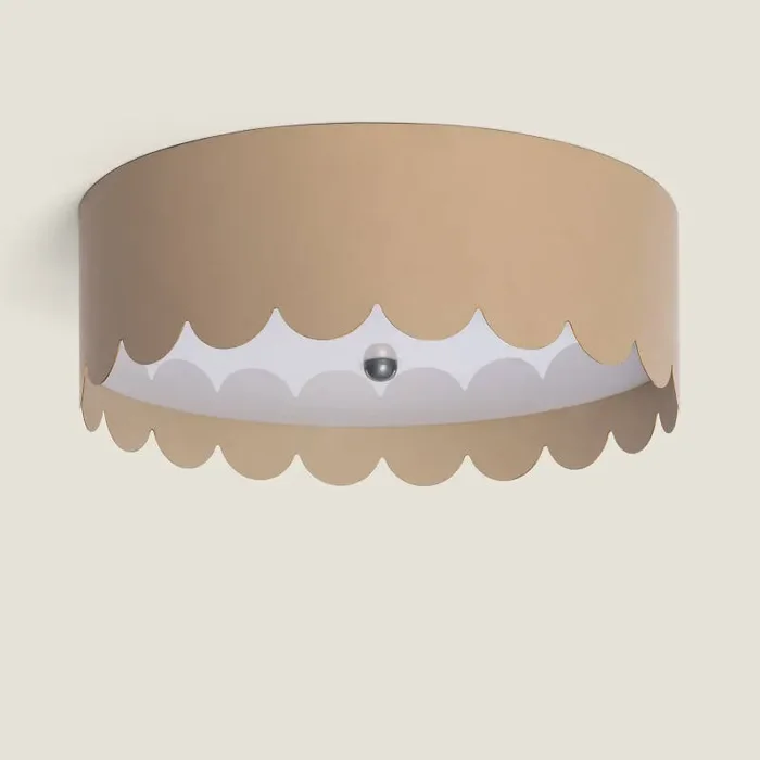 Edit Penelope Scalloped Flush Ceiling Light – Caramel
