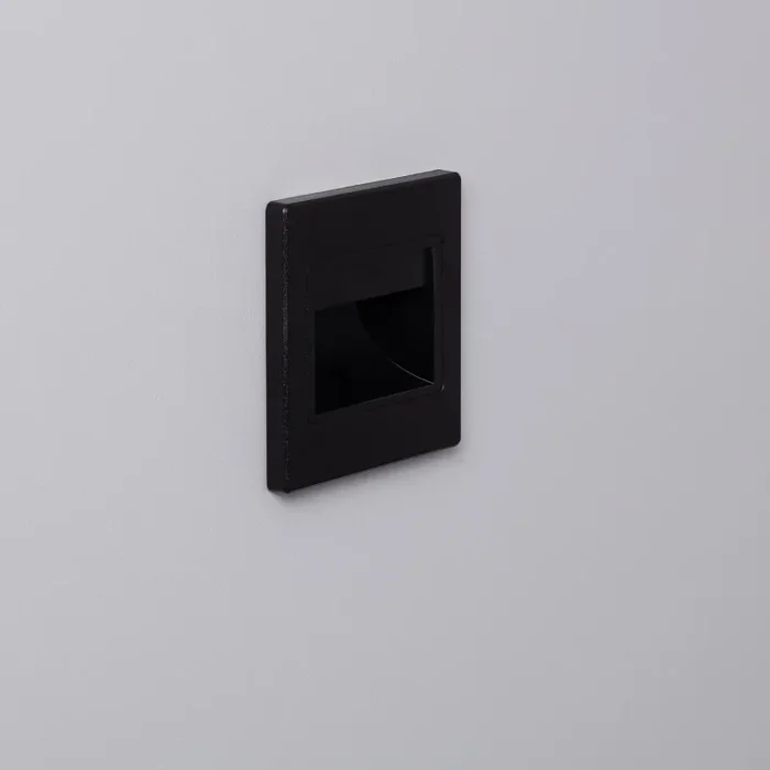 Edit Randy Cool White LED Recessed Wall Light – Black