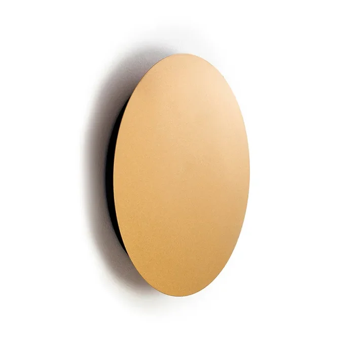 Edit Ring Medium Round LED Wall Light – Satin Gold