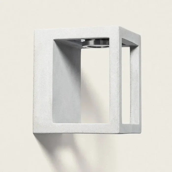 Edit Varex LED Half Lantern Outdoor Wall Light – Concrete