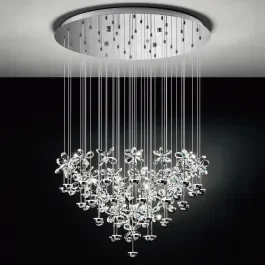 Eglo 93661 PIANOPOLI LED Cluster Crystal Chrome Ceiling Pendant