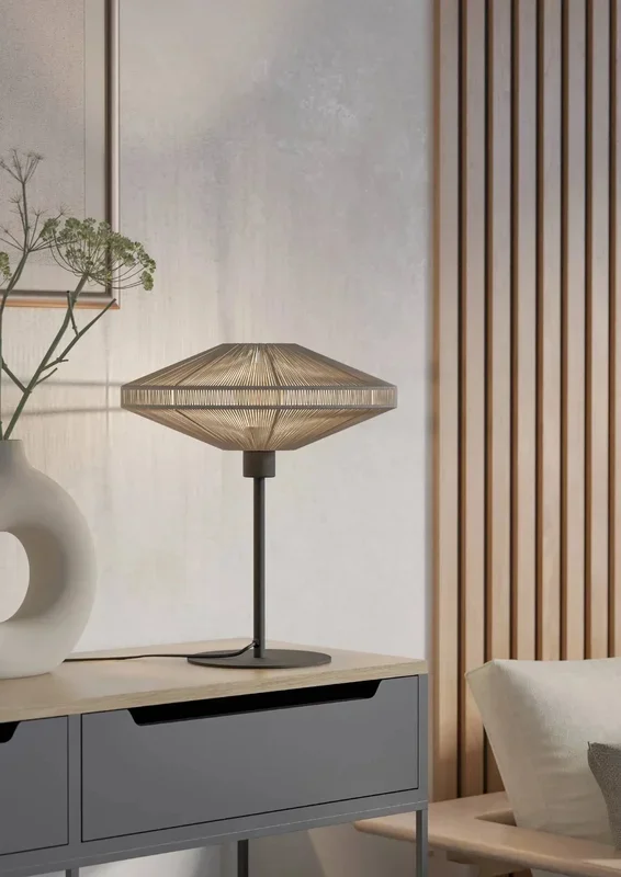 EGLO Midsumer Timeless Fabric & Steel Table Lamp MIDSUMER part number – 44002