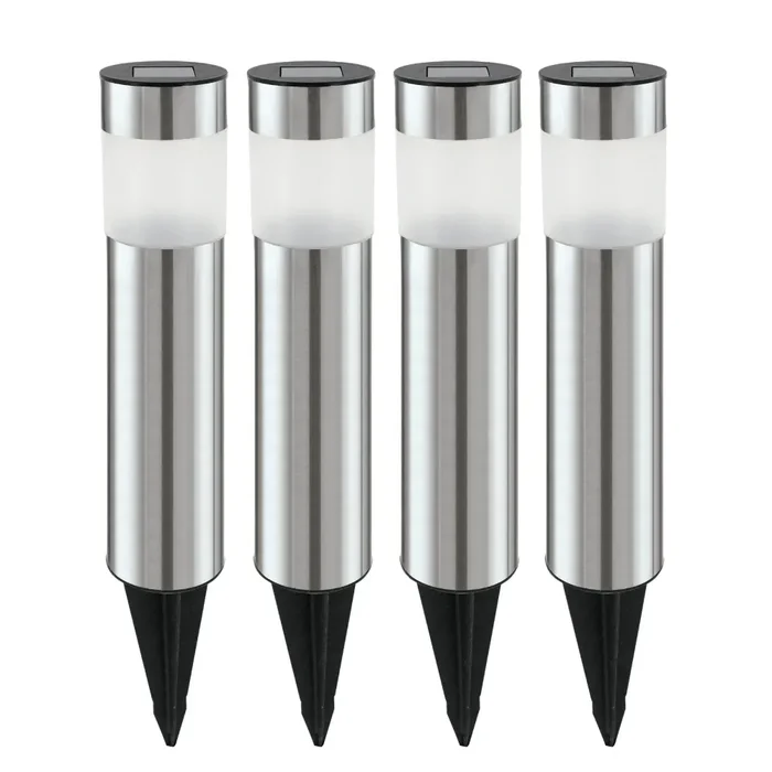Eglo SHINE Set of 5 solar lights LED stainless steel, 4-light sources