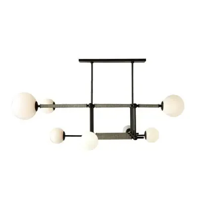 Eight Light Linear Chandelier