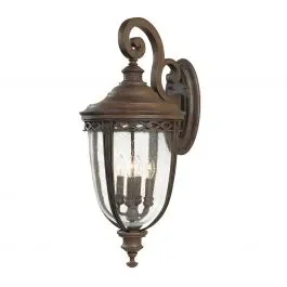 Elstead FE/EB2/XL BRB English Bridle 4lt X Large Wall Lantern British Bronze