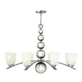 Elstead HK/ZELDA8 PN Zelda 8lt Chandelier Polished Nickel