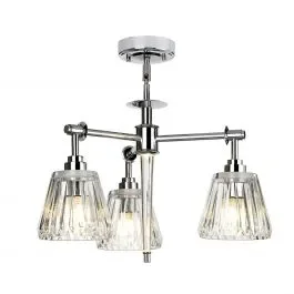 Elstead Lighting BATH/AGATHA3P PC Agatha 3Lt Pendant Polished Chrome
