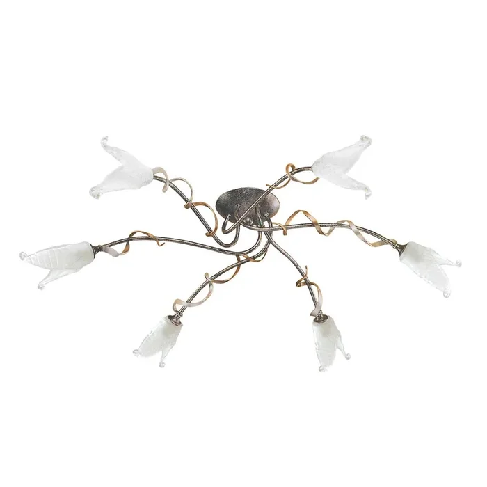 Elstead Lighting Ceiling Semi-Flush from the Fly range. Fly 6 Light Semi-Flush Product Code = FLY6-SF-BRZ-ANT