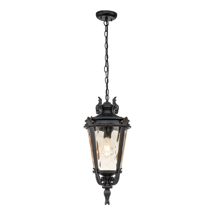 Elstead Lighting Outdoor Hanging from the Baltimore range. Baltimore 1 Light Medium Chain Lantern Product Code = BT8-M