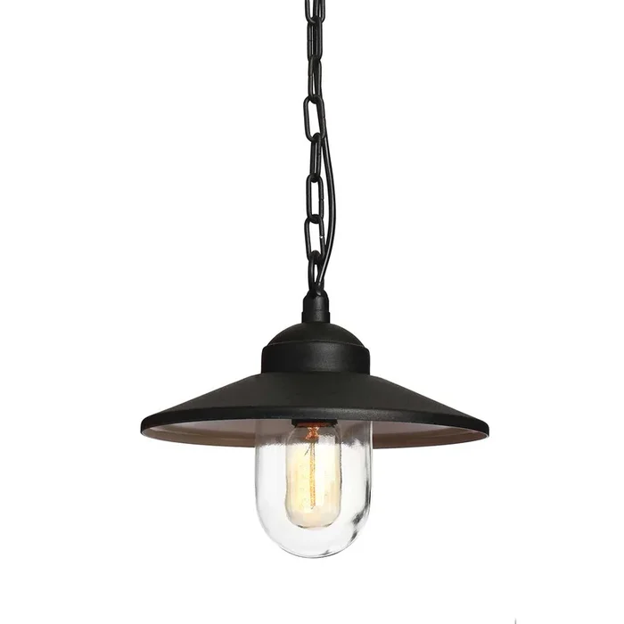 Elstead Lighting Outdoor Wall Light from the Klampenborg range. Klampenborg 1 Light Wall Lantern Product Code = KLAMPENBORG-BK
