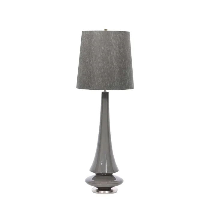 Elstead Lighting Table Lamp from the Spin range. Spin 1 Light Table Lamp – Grey Product Code = SPIN-TL-GREY