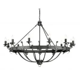 Elstead Lighting WINDSOR12 GR Windsor Graphite 12Lt Chandelier Graphite