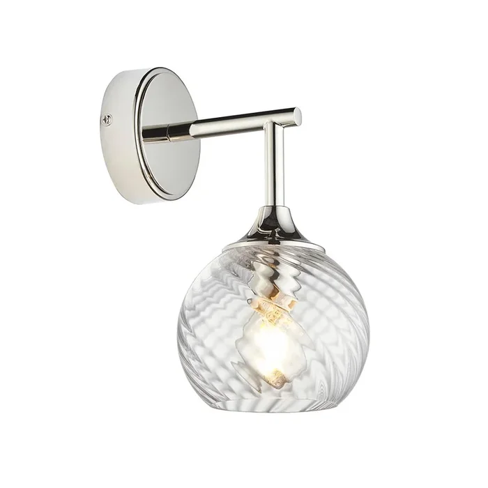 Endon Allegra Bright Nickel Wall Light 104052