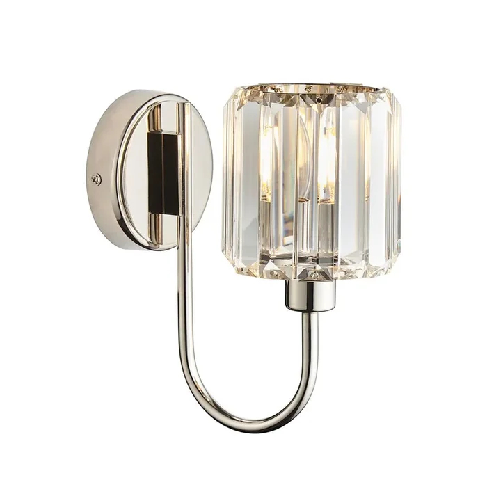 Endon Berenice Bright Nickel Wall Light 104109