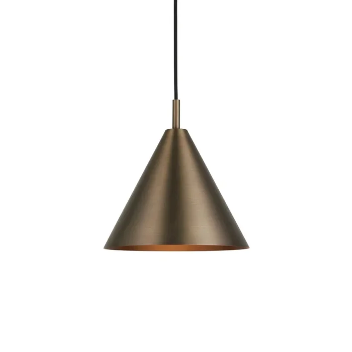 Endon Lighting 102892 Cape 1lt Pendant Indoor light fitting Brushed antique bronze plate