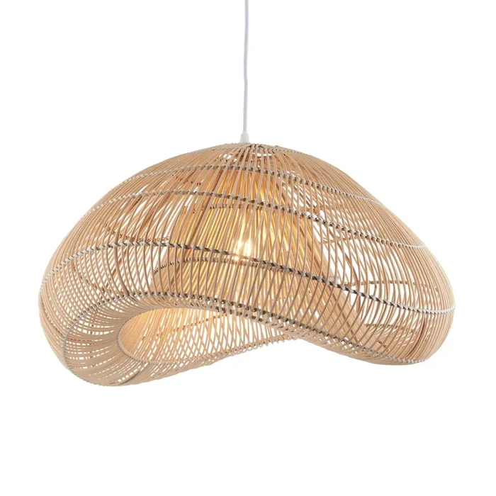 Endon Lighting 109203 Misra 1lt Pendant easyfit Indoor light fitting Natural rattan