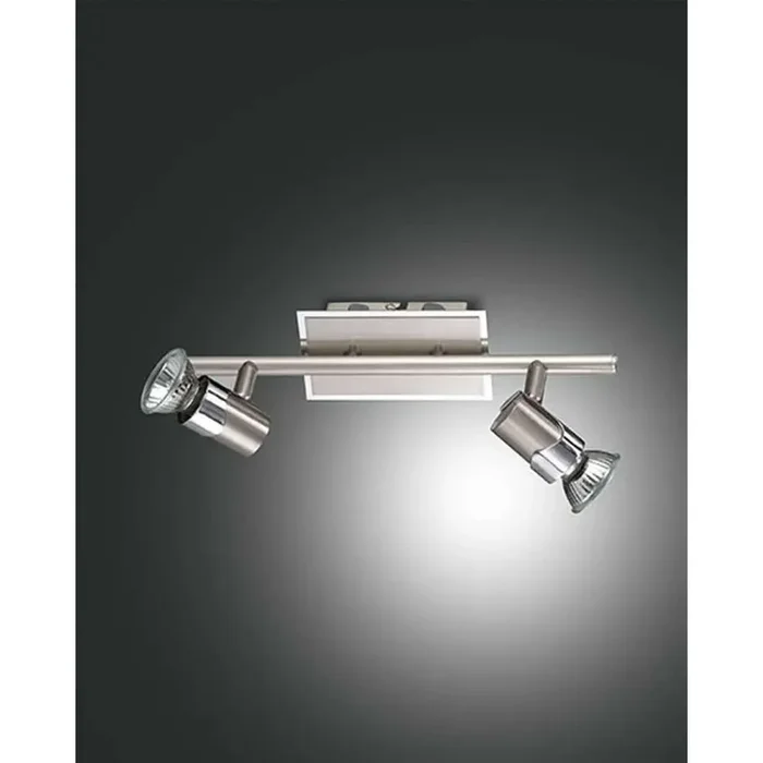 Fabas Luce ALICE ceiling spotlight matt nickel, 2-light sources