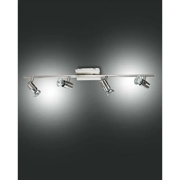 Fabas Luce ALICE ceiling spotlight matt nickel, 4-light sources