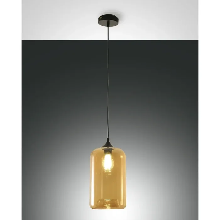 Fabas Luce SILO Pendant Light black, 1-light source