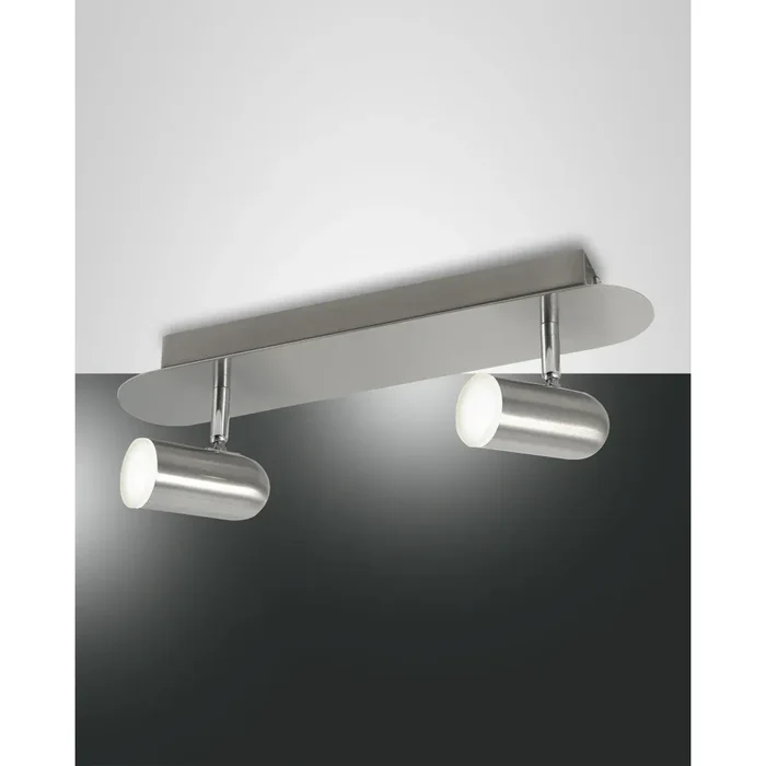 Fabas Luce SPOTTY Ceiling light LED matt nickel, 2-light sources