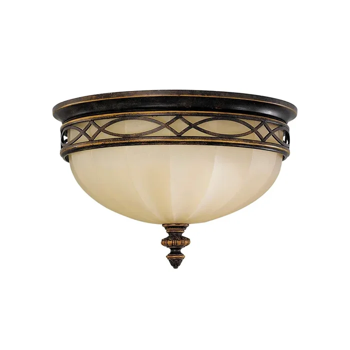 Feiss Ceiling Semi-Flush from the Drawing Room range. Drawing Room 2 Light Flush Product Code = FE-DRAWING-ROOM-SFA