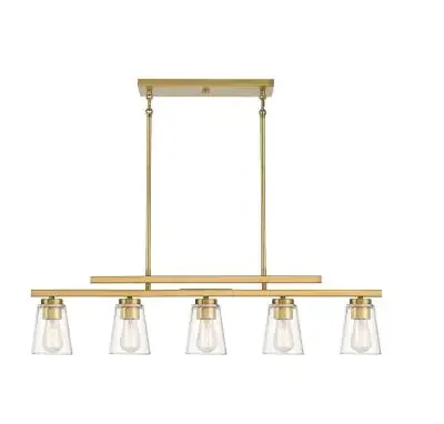 Five Light Linear Chandelier