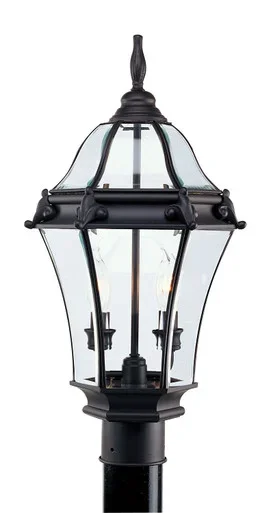 Fleur de Lis Two Light Outdoor Post Lantern (2622-07)