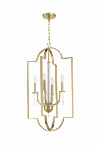 Fortuna Four Light Foyer Pendant (58234-SB)