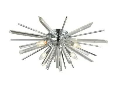 Four Light Flush Sconce