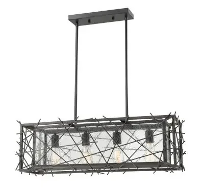 Four Light Linear Chandelier